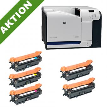 xChange Printer HP CLJ CP3525DN mit 5 Toner 