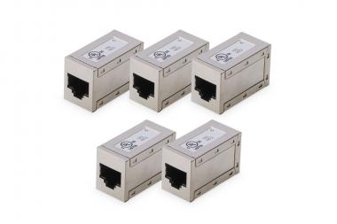 Coupleur modulaire CAT 6, blindé - 5 pièces 