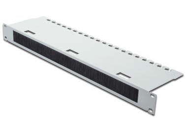 Kabeldurchführungspanel mit Bürstenleiste für 483mm (19-Zoll)-Schränke, 1HE 
