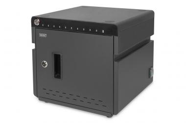 Mobiler Desktop Ladeschrank für Notebooks/Tablets bis 14 Zoll, UV-C, USB-C 