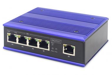 Commutateur Ethernet industriel PoE 4 ports + 1 port Uplink 