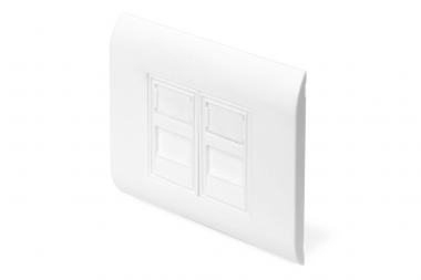 Leerdose für Keystone Module, Rahmen 80x80mm, Französischer Typ 