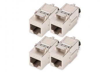 Module Keystone CAT 8.I, blindé, raccordement de montage sans outil - 4 pièces 