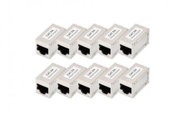 CAT 6A Modulare Kupplung, geschirmt, 10 Stk. 