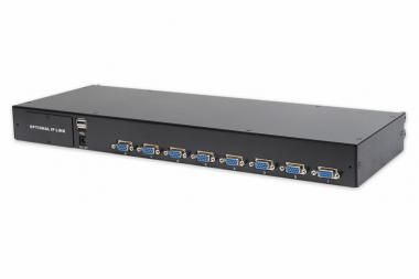Commutateur clavier-vidéo-souris modulaire, 8 ports 