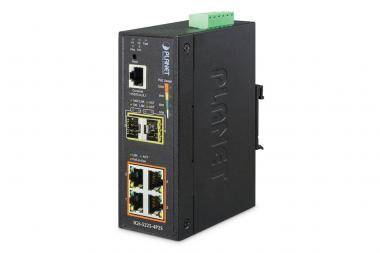 Industrial 4-Port Gigabit Switch, Unmanaged, 2 Uplinks 