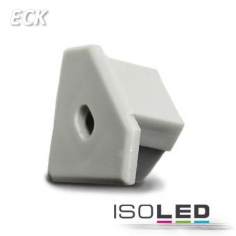 Endkappe für Profil ECK10, silber, inkl. Kabeldurchführung 