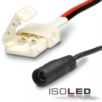 Raccordement de connecteur rond à clip pour ruban LED IP20 de 8mm de largeur, distance de pas >12mm 