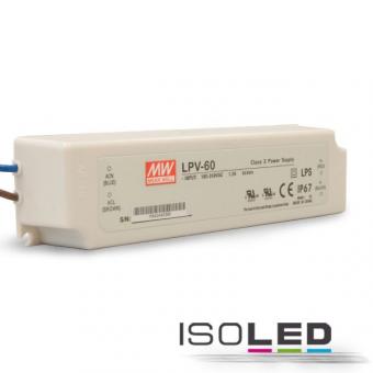 Transformateur MW LPV 12V/DC, 0-60W, IP67 