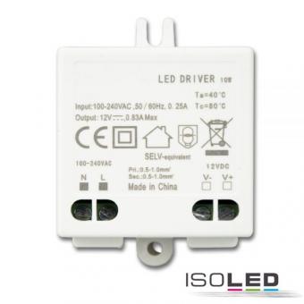 Transformateur LED 12V/DC, 0-10W 