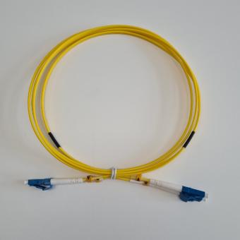câble à fibres optiques LC/LC 9/125µm, SM, LSZH, jaune, 2,0mm 