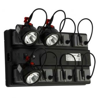 Ladebox für 8 Helmlampen - Standard-Ladesystem 