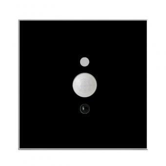 Glas-Univ.Sensor: Temp./Helligk./Feuchte/Bewegung/IR-Empf., 68er Dose, schwarz 