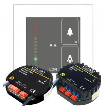 Luftqualität-Bundle bestehend aus: LCN-GSA4W, LCN-UPS und LCN-NUI 