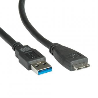 USB 3.0 Kabel, A zu MicroB, Stecker/Stecker 