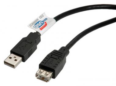 Câble USB 2.0, type A à A, mâle/femelle 