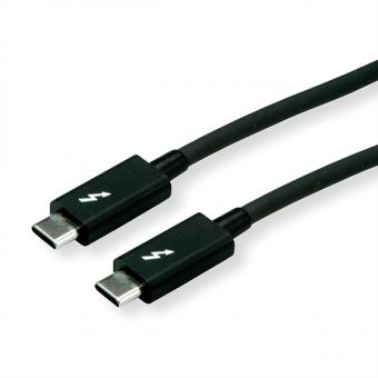 Thunderbolt 3 Kabel, 20GBit/s, 5A, ST/ST, schwarz, 2m 