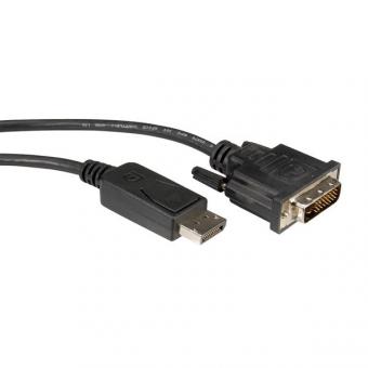 Câble DisplayPort, mâle vers connecteur DVI (24+1) 