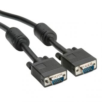 Câble de moniteur HD15, mâle/mâle, avec noyau de ferrite + DDC 