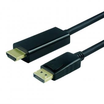 DisplayPort Cable, DP à UHDTV, homme/mâle, noir 