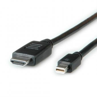Câble Mini DisplayPort, Mini DP vers UHDTV, mâle/mâle, noir 