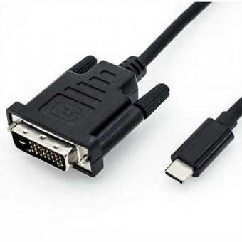 USB Typ C zu DVI Adapterkabel, Stecker/Stecker 