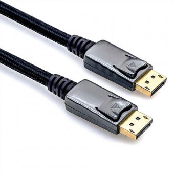 DisplayPort Kabel, v1.2, Stecker/Stecker, schwarz-metallic 