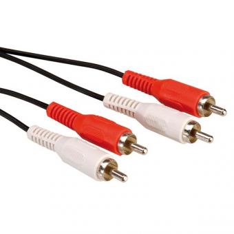 Cinch-Verbindungskabel, duplex Stecker/Stecker 