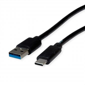 RM USB 3.2 Gen 2 Kabel, USB A-C, ST/ST, schwarz, 2m 