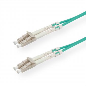 LWL-Kabel 50/125µm OM3, LC/LC, türkis, 1m 
