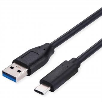 USB 3.2 Gen 1 Kabel, USB A-C, ST/ST, 1m 