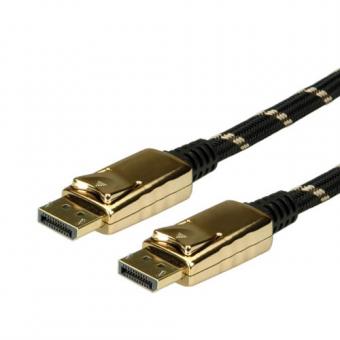 DisplayPort Kabel, Stecker/Stecker, Gold 