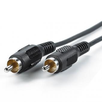 Cinch-Verbindungskabel, simplex, Stecker/Stecker 