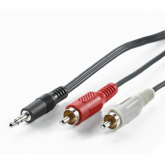 Kabel, 3,5mm-Stecker zu Cinch (2x Stecker) 