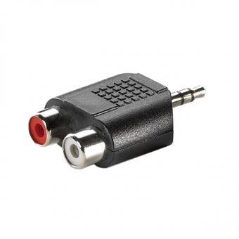 Adaptateur 3,5mm (1x M, 2x RCA F) 