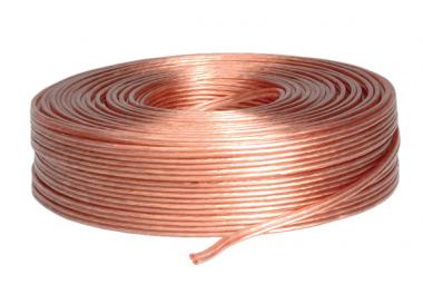 Lautsprecherkabel, transparent, 100m, 1,5mm² 