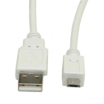 Câble USB 2.0, connecteur USB A vers connecteur Micro USB B 