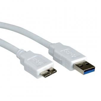 Câble USB 3.0, de A à MicroB, homme/mâle 
