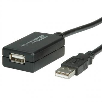 USB 2.0 aktive Kabelverlängerung, mit Repeater, 12m 