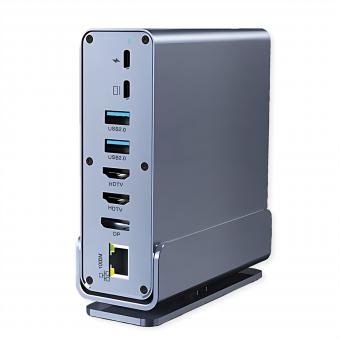 Station d'accueil USB-C 16-en-1, HDMI/DP 4K60 