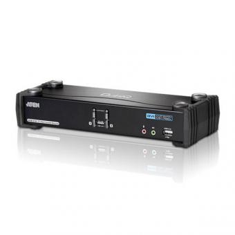Commutateur KVM, Dual-Link DVI, USB, Audio 