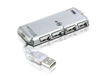USB 2.0 HUB mit Netzteil, 4-Port 