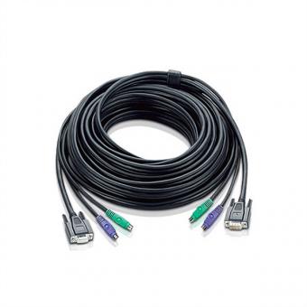 2L-1010P/C Câble KVM standard PS/2, noir, 10m 