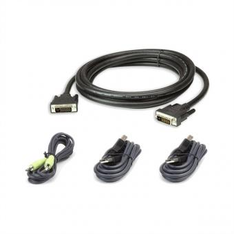 USB DVI-D Dual Link Secure KVM Kabel Set, 2L-7D03UDX4 