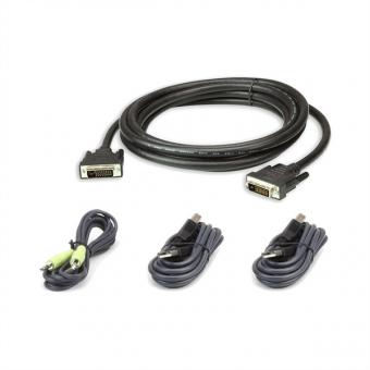 2L-7D03UDX4 Kit de câbles KVM sécurisé DVI-D Dual Link USB 
