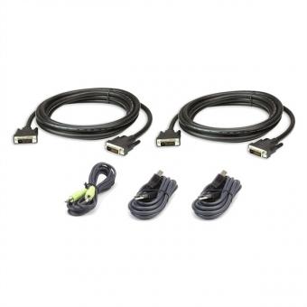 2L-7D03UDX5 Kit de câbles KVM sécurisé deux affichages DVI-D Dual Link USB 