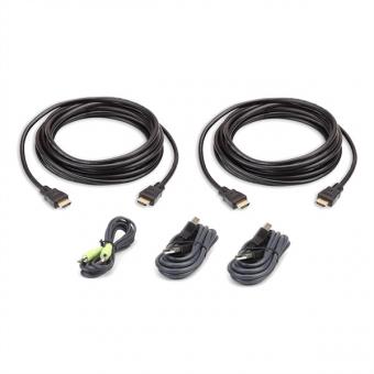 USB HDMI Dual Display Secure KVM Kabel Set, 2L-7D03UHX5 