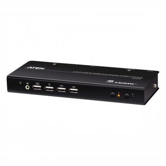 Commutateur KVM CS742H à 2 ports USB et HDMI 4K pour double affichage 