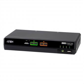 CS1142DPH4C 2-Port USB 5K DP/HDMI, Dual Bildschirm Universal Secure KVM Switch mit Cardreader 
