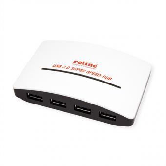 Hub USB 3.2 Gen 1 Black and White, 4 ports, avec alimentation 